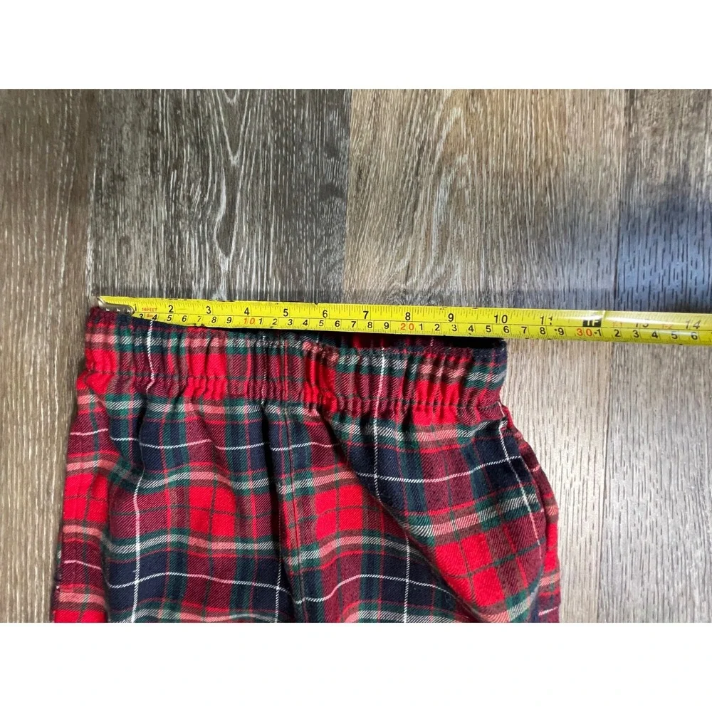 Old Navy Pajama Pants Kids Size S 6-7 Red Plaid Flannel Sleepwear Unisex